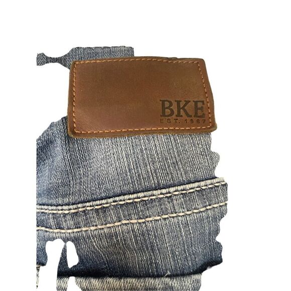 BKE Est 1967 Mens Blue Cotton Blend Stretch Jake Straight Leg Jeans Size 30x36 - Picture 8 of 9